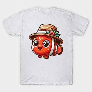 Stylish Clownfish with Hat T-Shirt